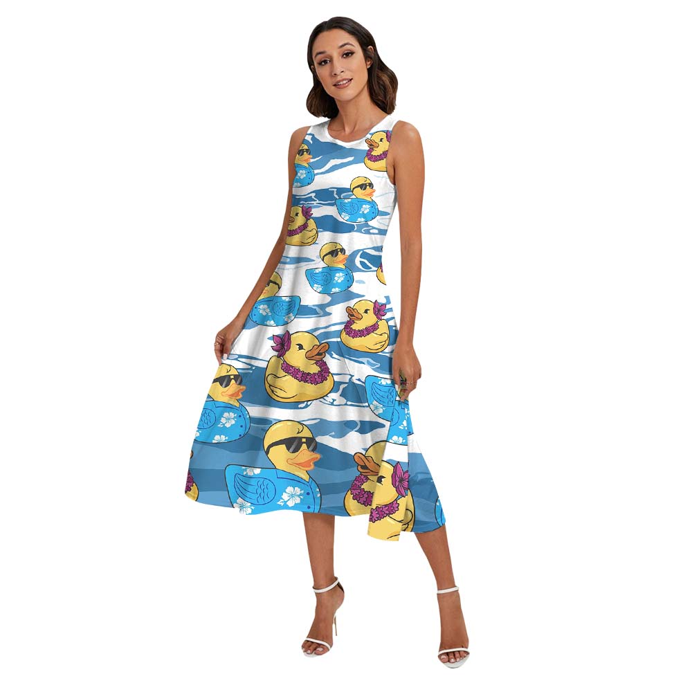 Cute Rubber Duck Matching Hawaiian Shirts For Family