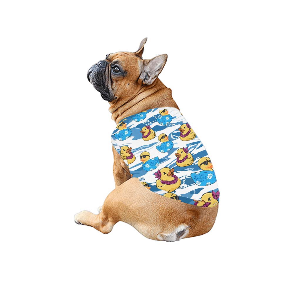 Cute Rubber Duck Matching Hawaiian Shirts For Family