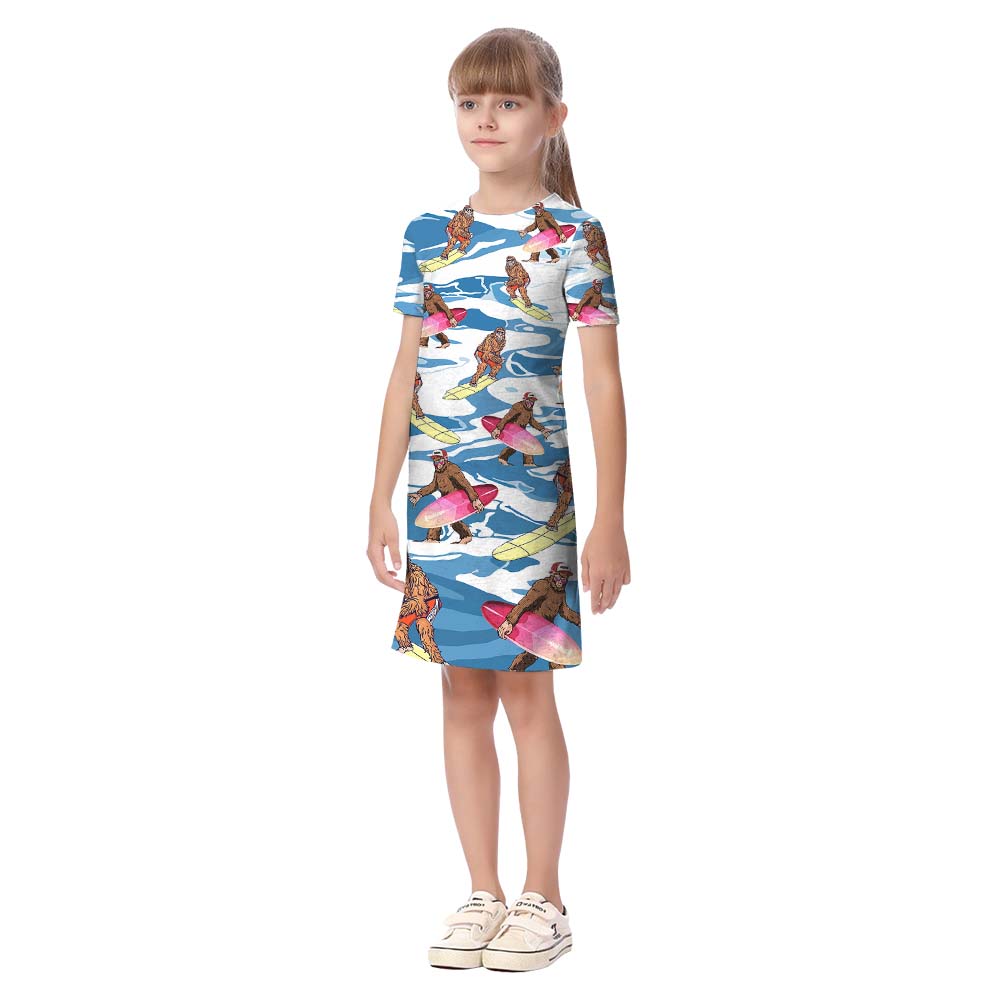 Bigfoot Beach Matching Hawaiian Shirts For Family