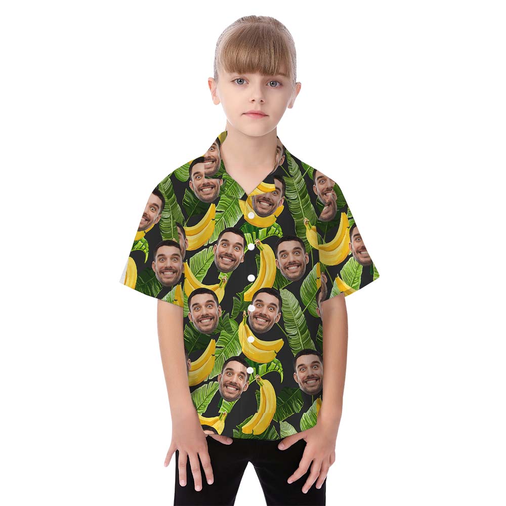 Funny Banana Family Matching Hawaiian Shirt With Faces