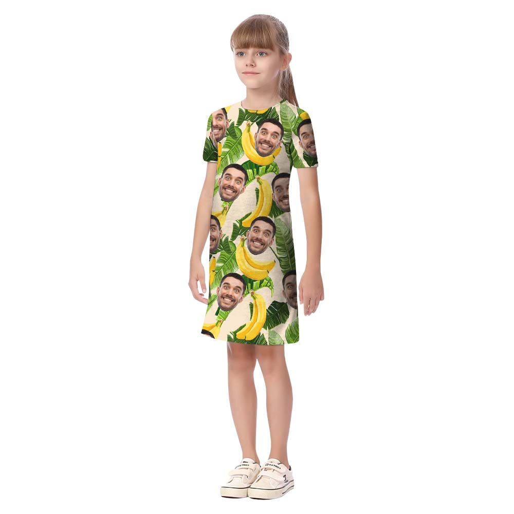Custom Face Banana Matching Hawaiian Shirts Dad And Son