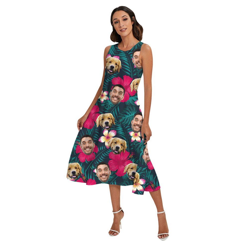 Matching Hawaiian Couple Outfits With Custom Photos
