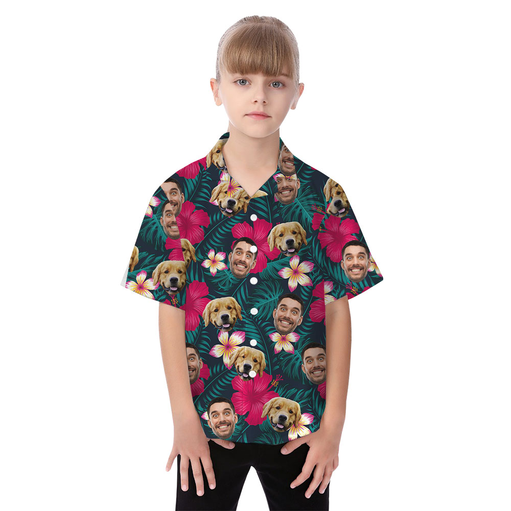 Matching Hawaiian Couple Outfits With Custom Photos
