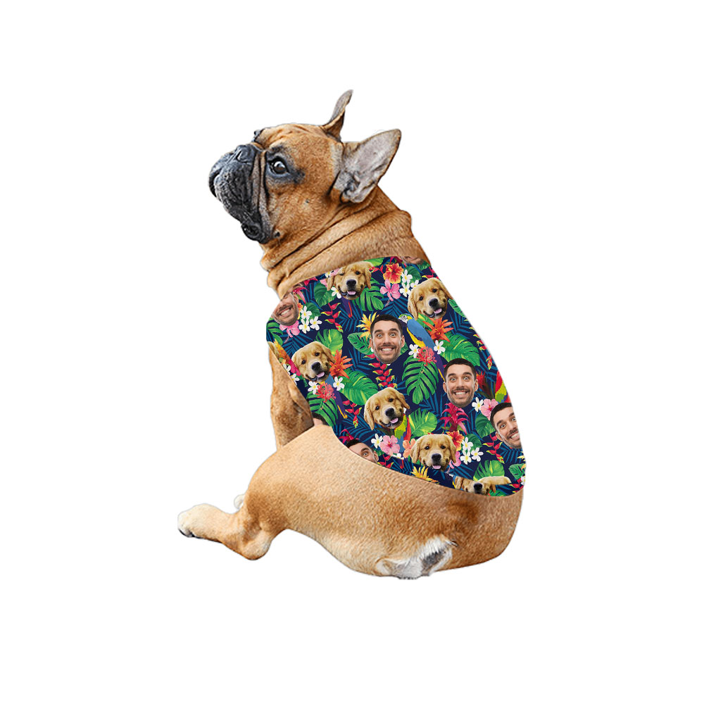 Custom Face Tropical Matching Hawaiian Outfits For Family
