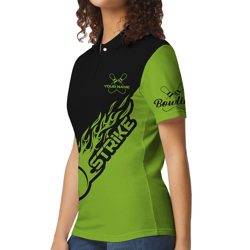 Cool Personalized Bowling Women's Polo Shirt With Name