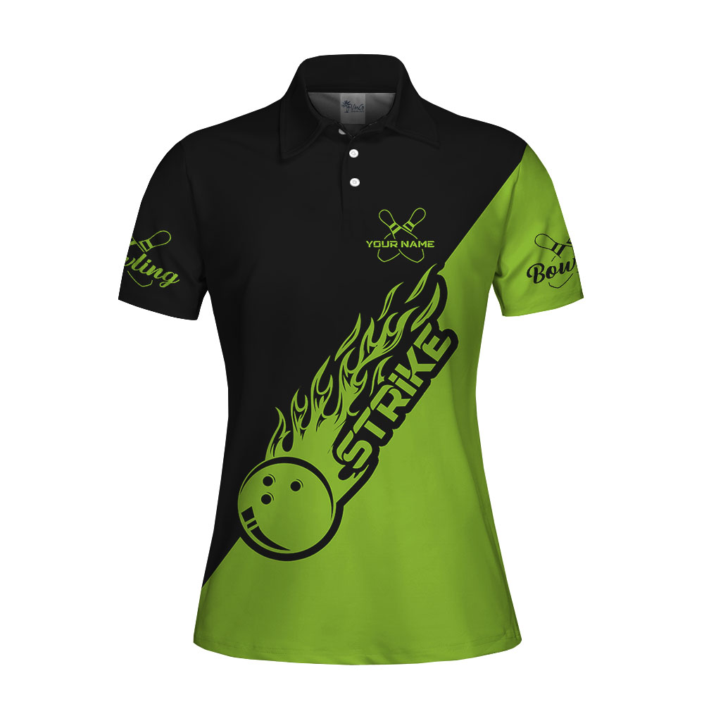 Cool Personalized Bowling Women's Polo Shirt With Name