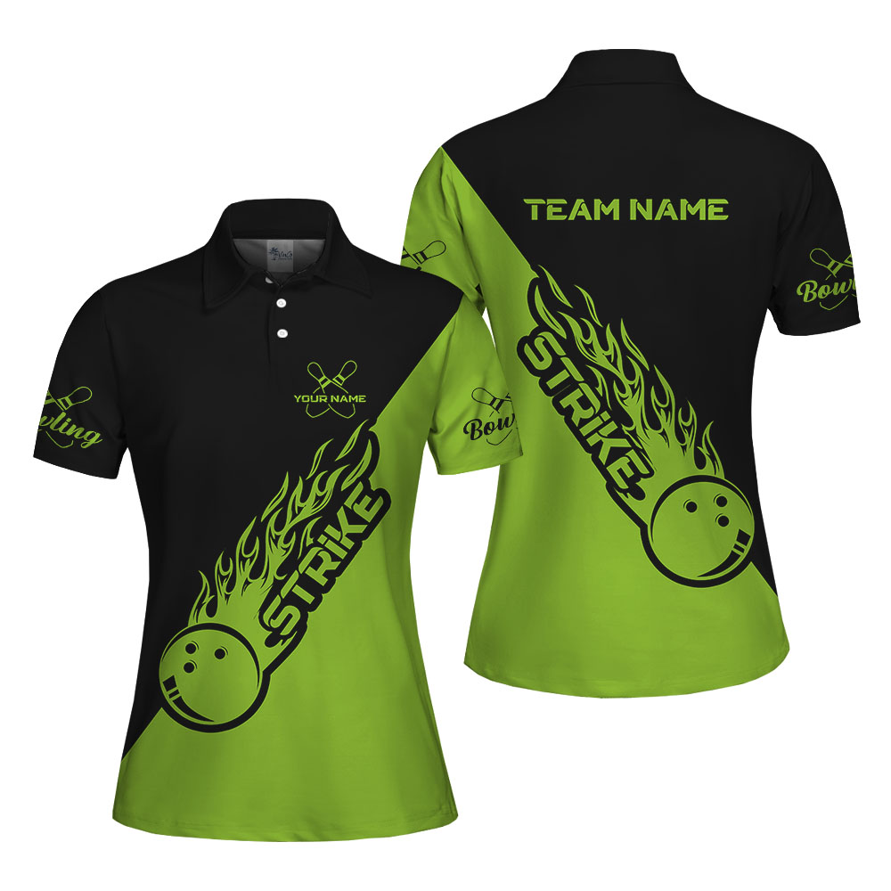 Cool Personalized Bowling Women's Polo Shirt With Name