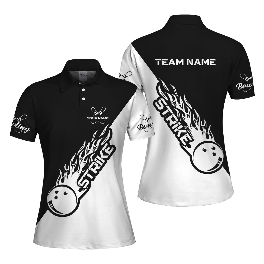 Bowling Team Personalized Polo Shirts For Women