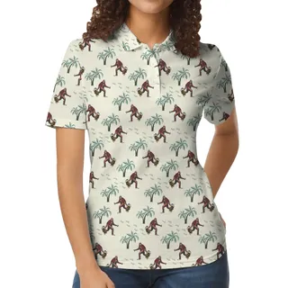 Cool Bigfoot Golf Collared Shirt For Women