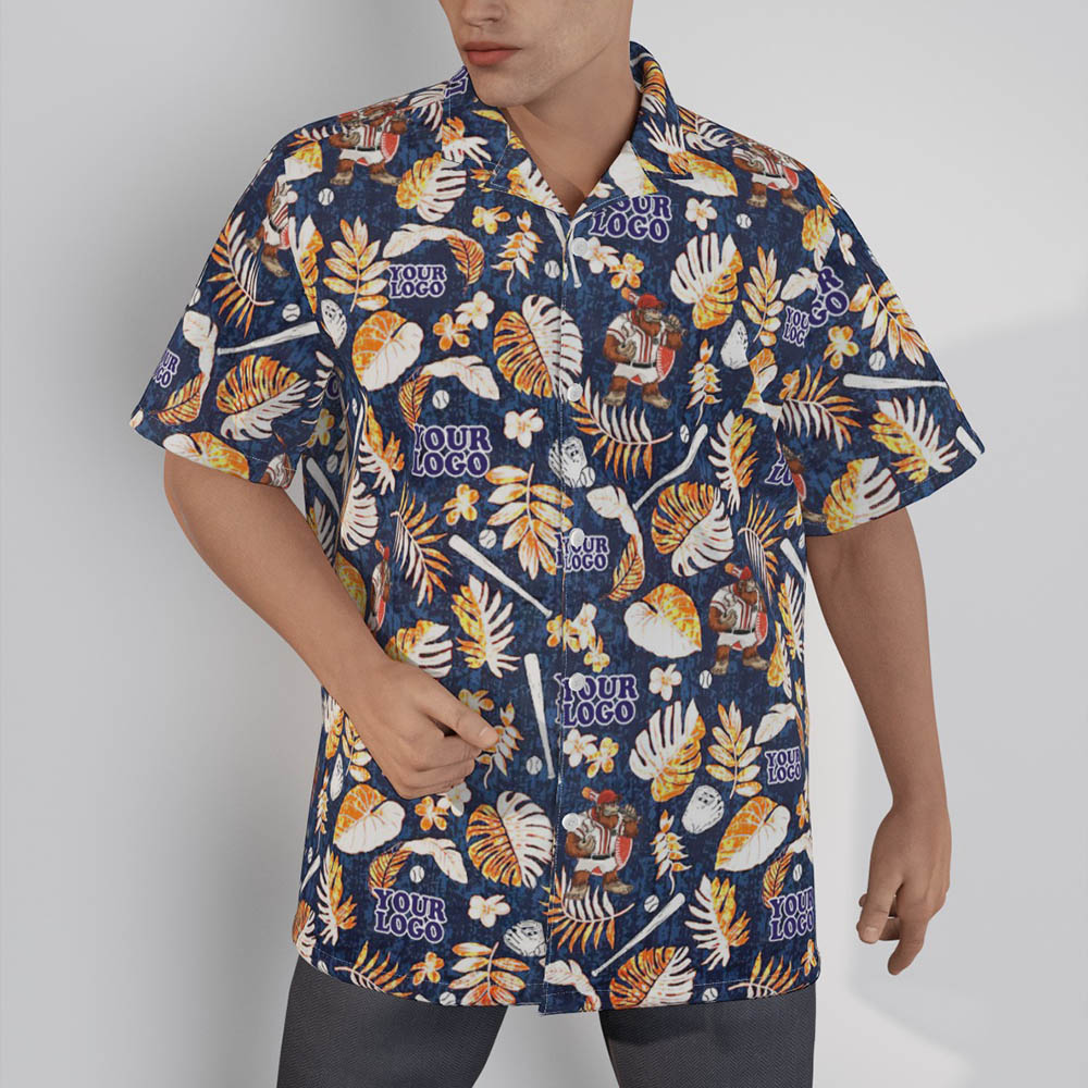 Baseball Team Custom Hawaiian Shirts Logo - variant image 1