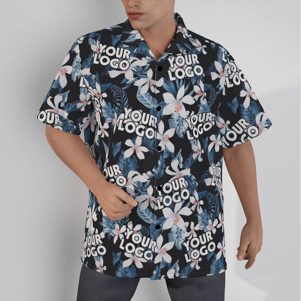 Personalized Logo Hawaiian Shirt Tropical Print - variant image 1