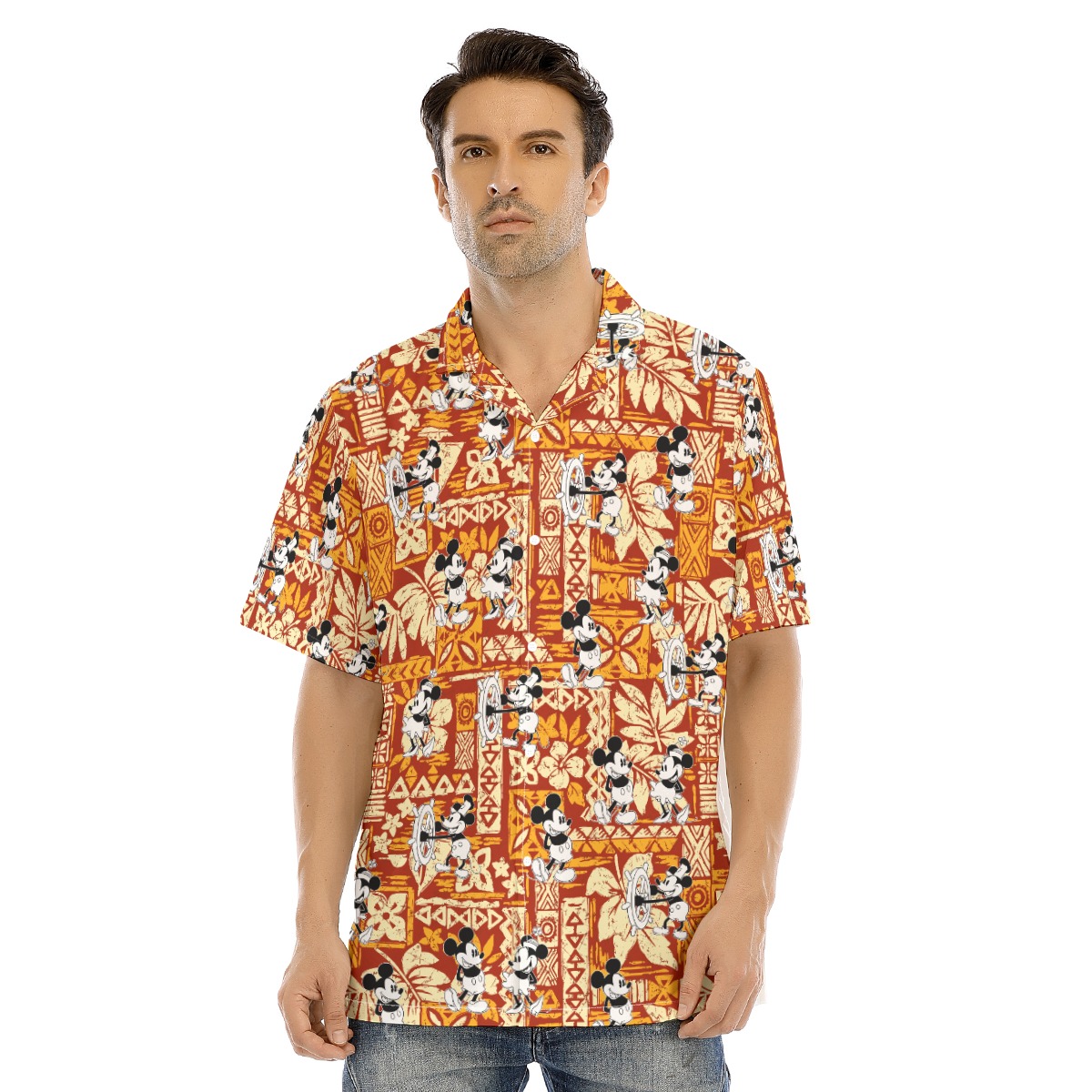 Steamboat Willie Mickey Matching Family Aloha Outfits