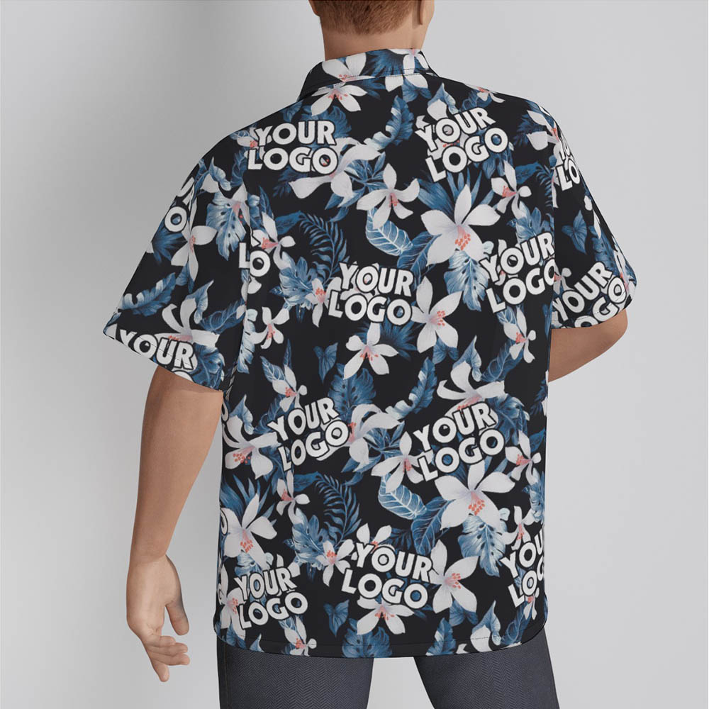 Personalized Logo Hawaiian Shirt Tropical Print