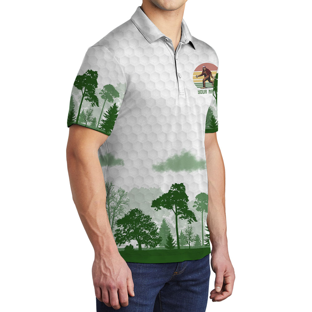 Personalized Name Bigfoot Golf Men's Polo Shirts