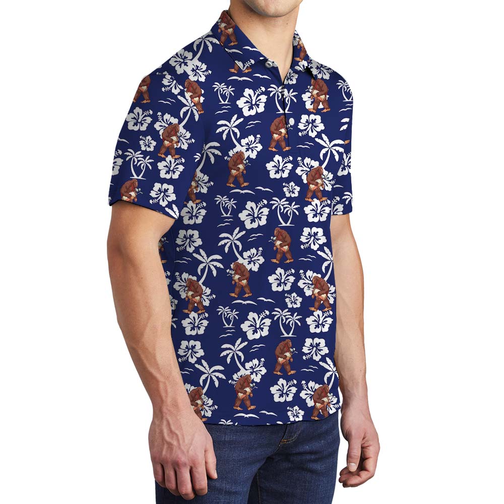 Bigfoot Navy Mens Golf Polo Shirts