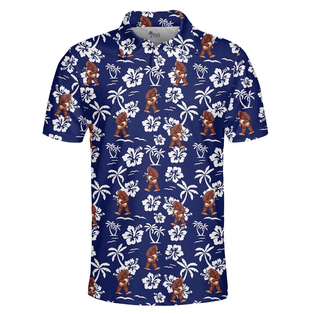 Bigfoot Navy Mens Golf Polo Shirts