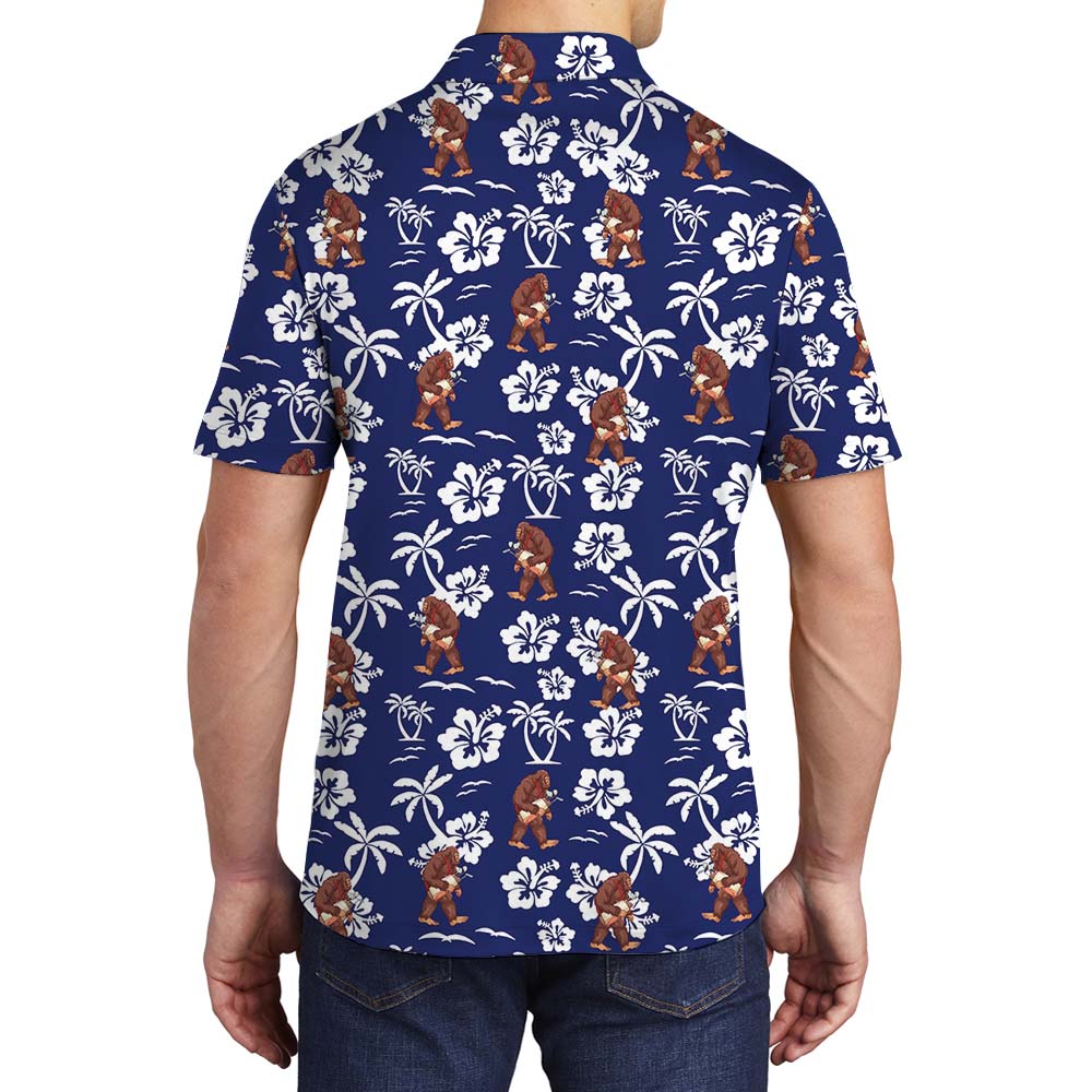 Bigfoot Navy Mens Golf Polo Shirts