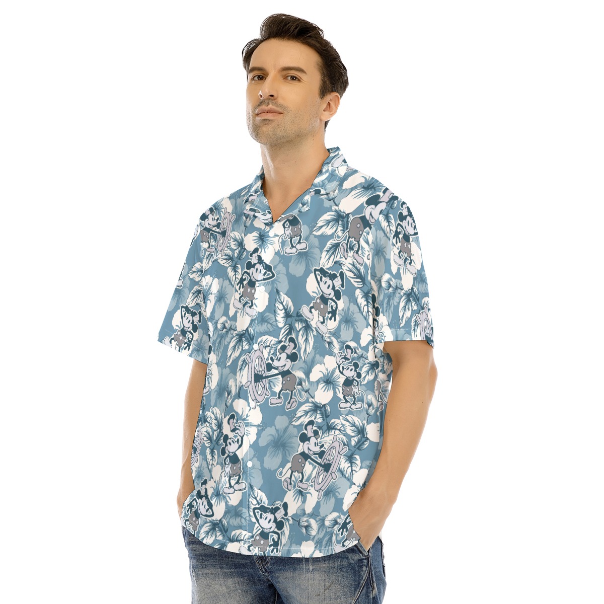 Steamboat Willie Mickey Mouse Hawaiian Shirt