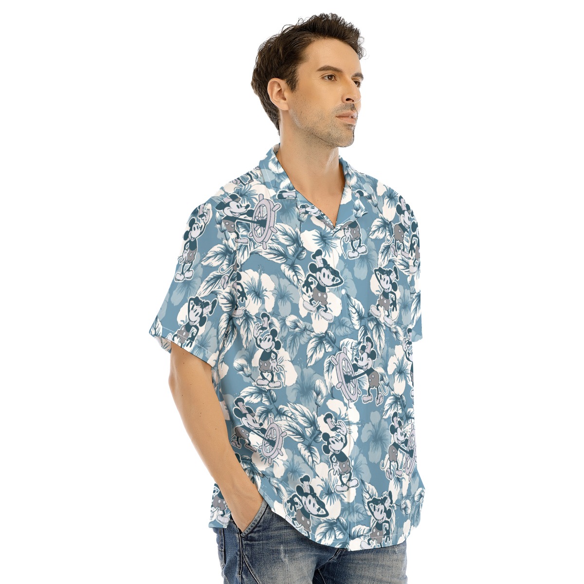 Steamboat Willie Mickey Mouse Hawaiian Shirt