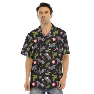 Funny Dinosaur Skeleton Christmas Hawaiian Shirt