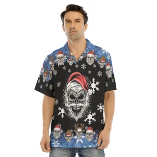 Cool Christmas Skull Hawaiian Shirt