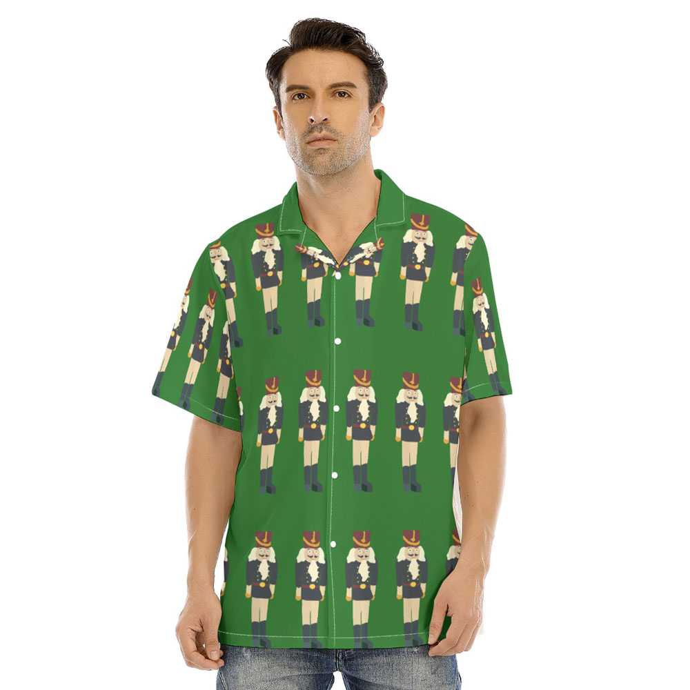 Christmas Nutcracker Green Hawaiian Shirt - variant image 1