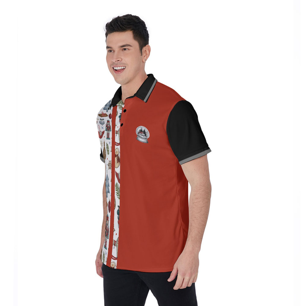 Christmas Hawaiian Men's Polo Golf Shirt