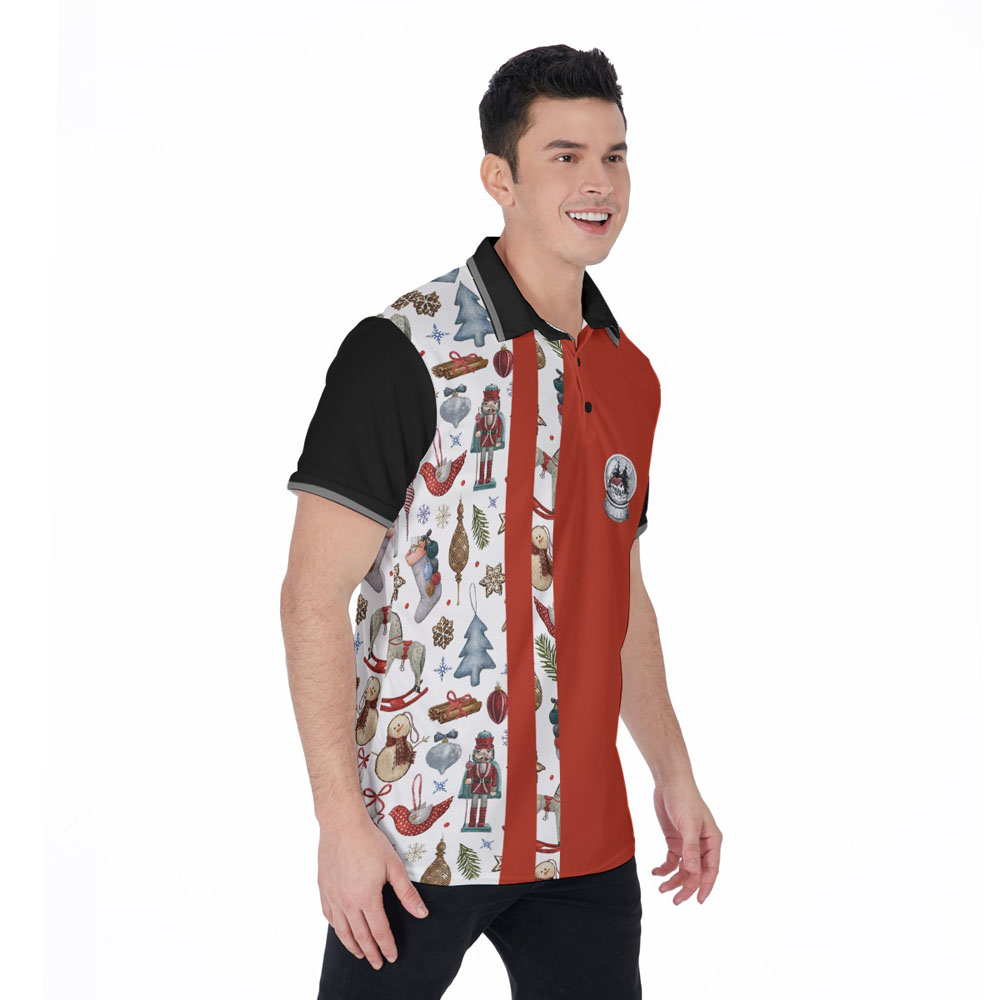 Christmas Hawaiian Men's Polo Golf Shirt