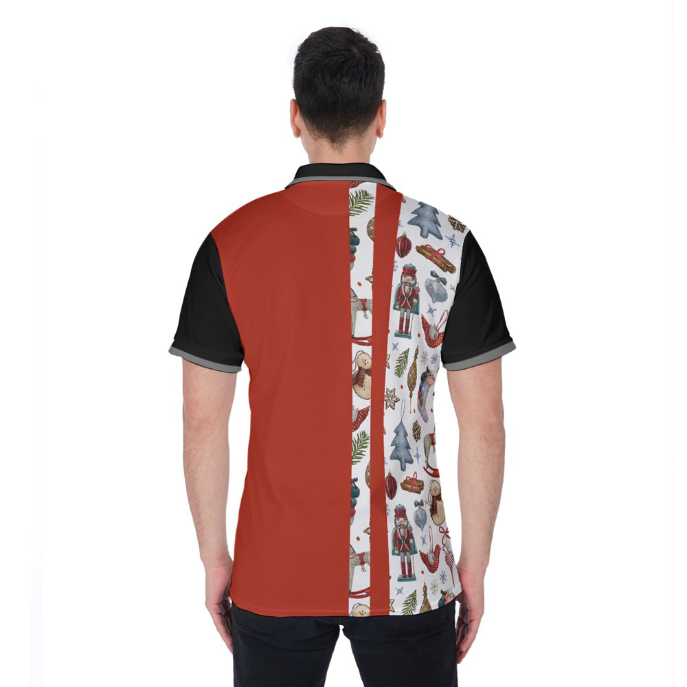 Christmas Hawaiian Men's Polo Golf Shirt