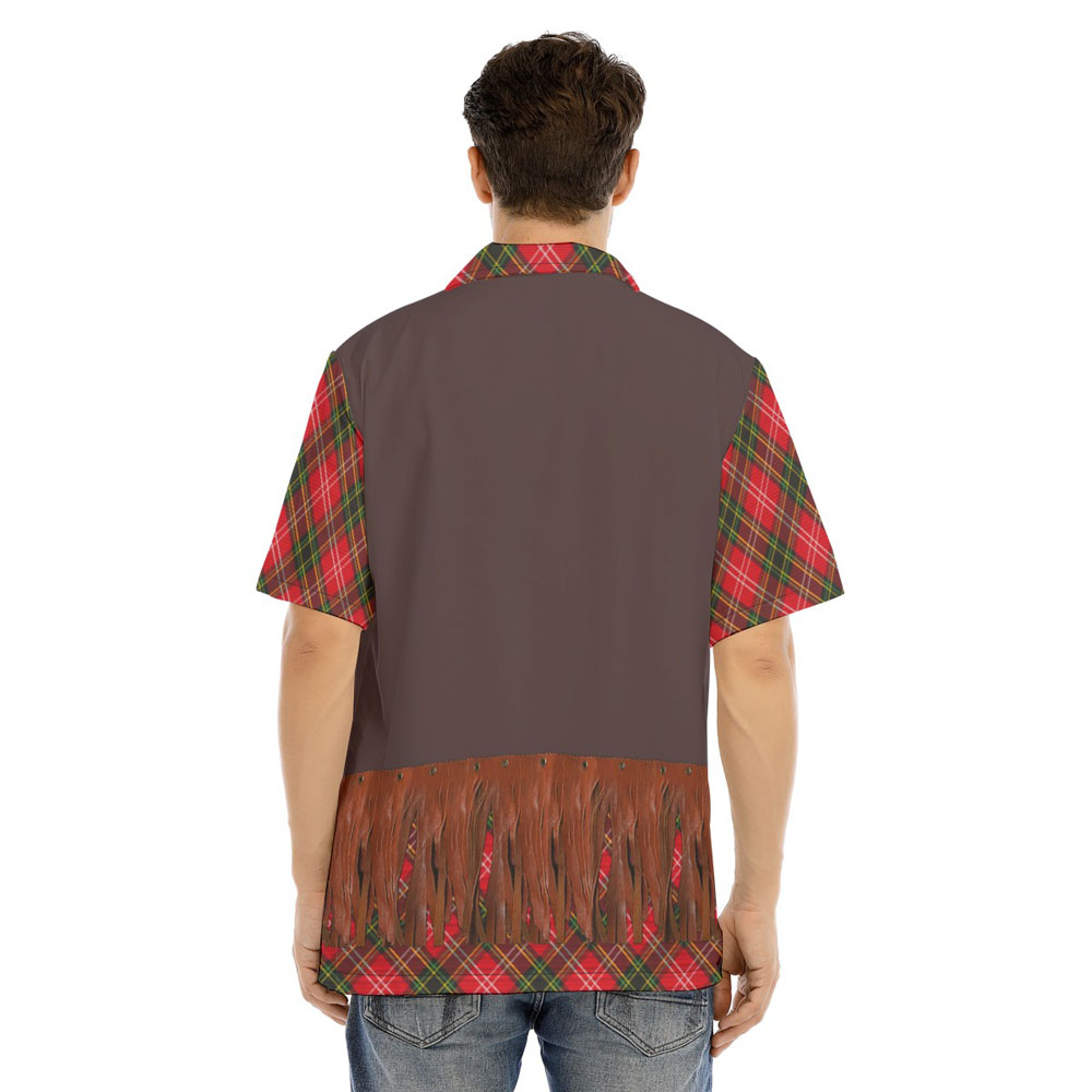 Christmas Santa Cowboy Vintage Style Hawaiian Shirt