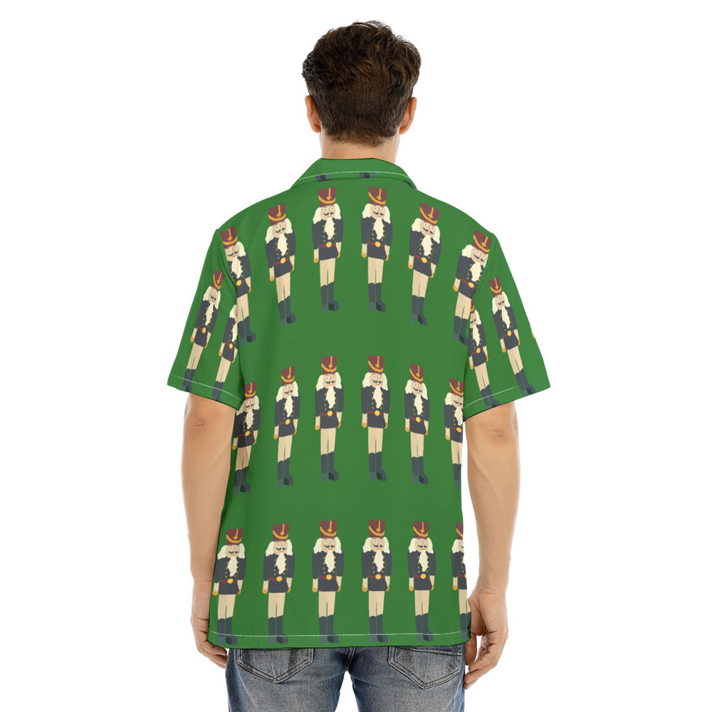 Christmas Nutcracker Green Hawaiian Shirt