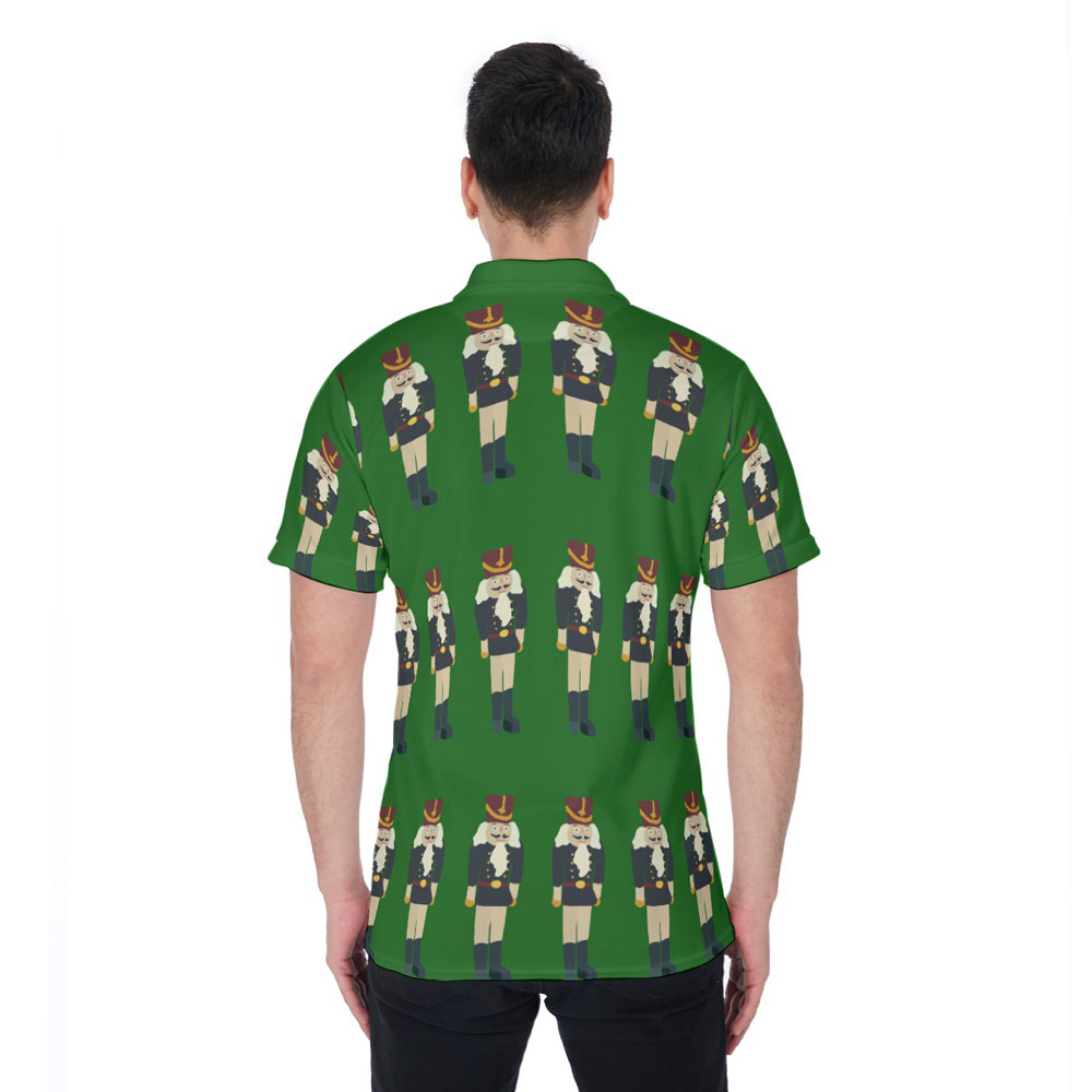 Christmas Nutcracker Green Aloha Shirt