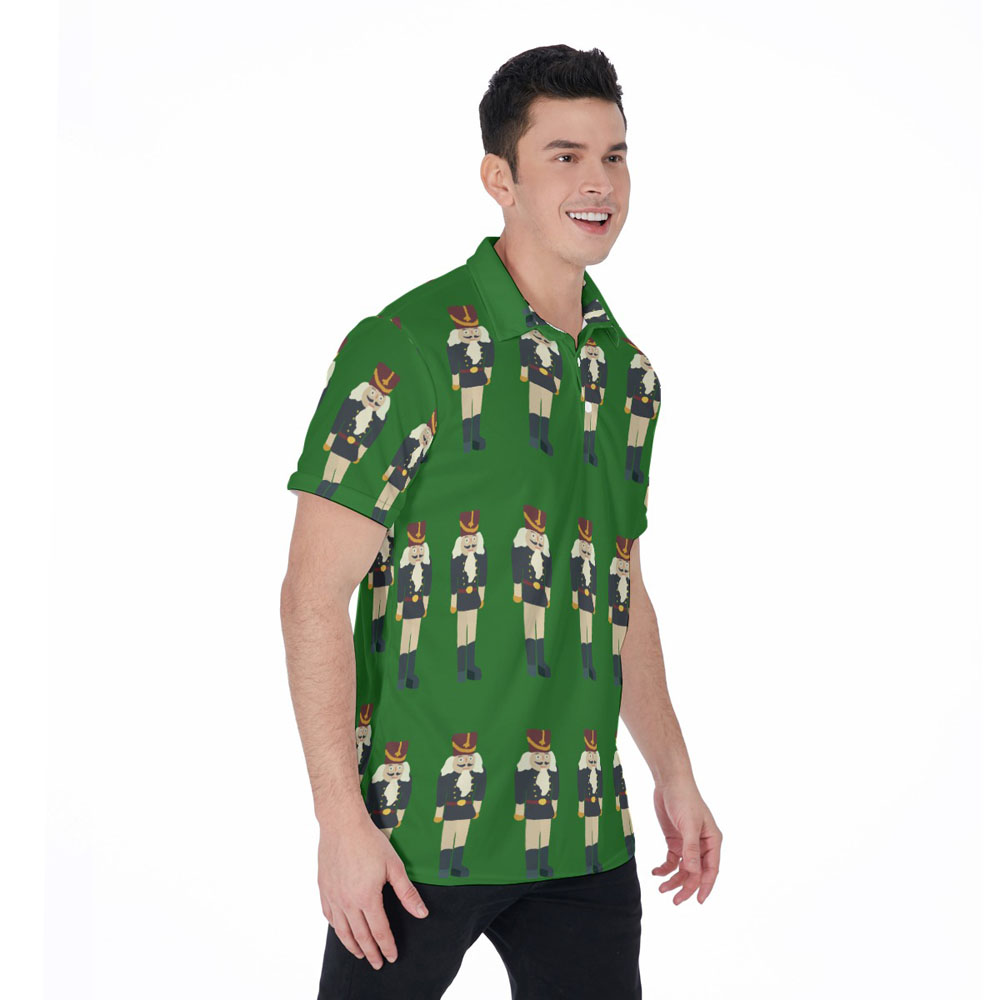 Christmas Nutcracker Green Aloha Shirt