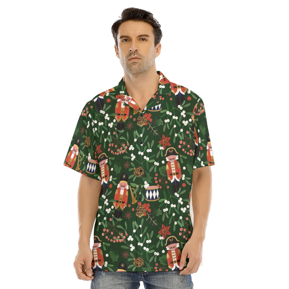 Tropical Christmas Nutcracker Hawaiian Shirt - variant image 1