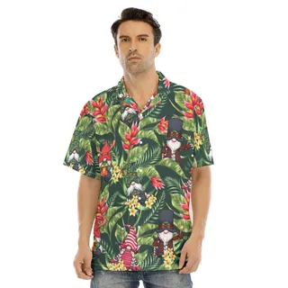 Christmas Gnomes Tropical Hawaiian Shirt