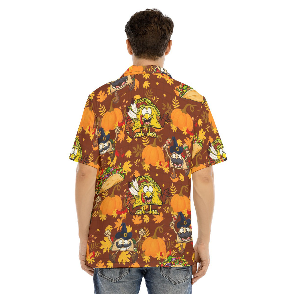 Thanksgiving Taco Pumpkin Hawaiian Shirt