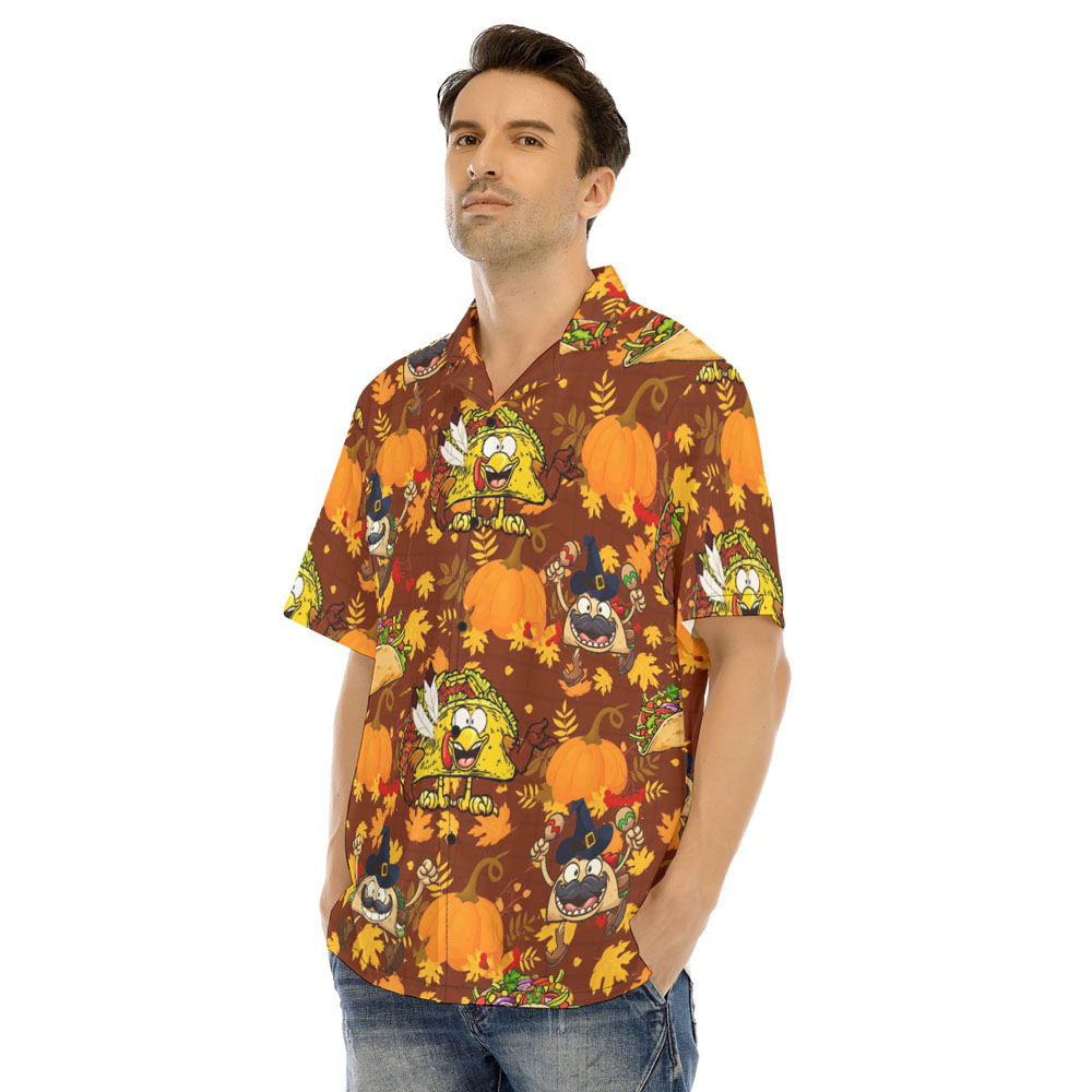Thanksgiving Taco Pumpkin Hawaiian Shirt