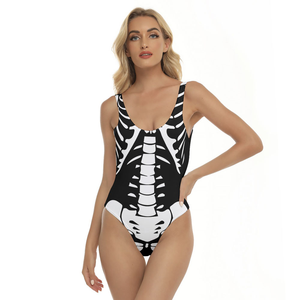 Funny Skeleton Costume Halloween Swimsuit - variant image 1