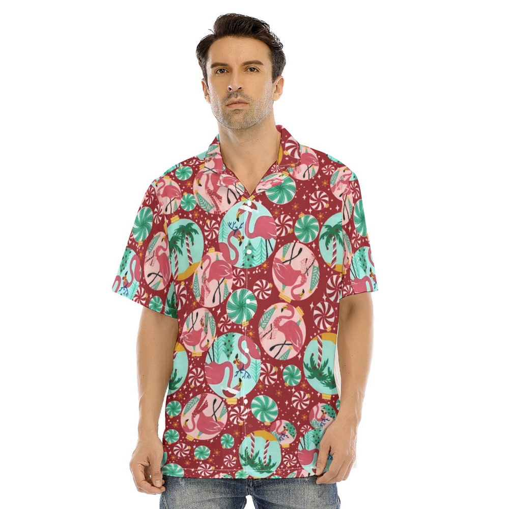 Classic Flamingo Christmas Hawaiian Shirt - variant image 1