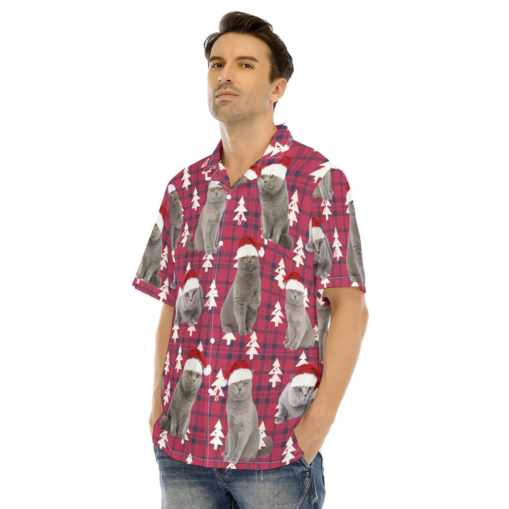 Christmas Bristish Shorthair Cat Classic Hawaiian Shirt