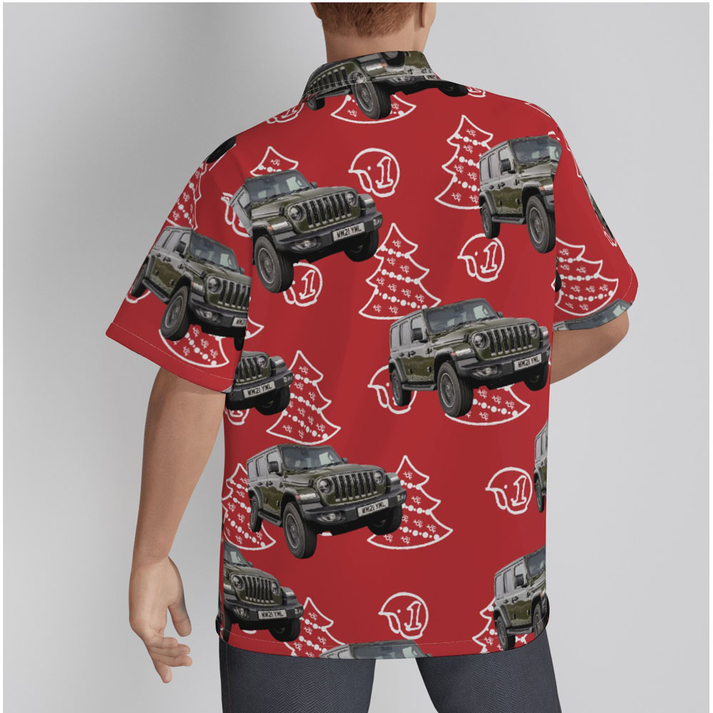 Christmas Custom Car Red Hawaiian Shirt