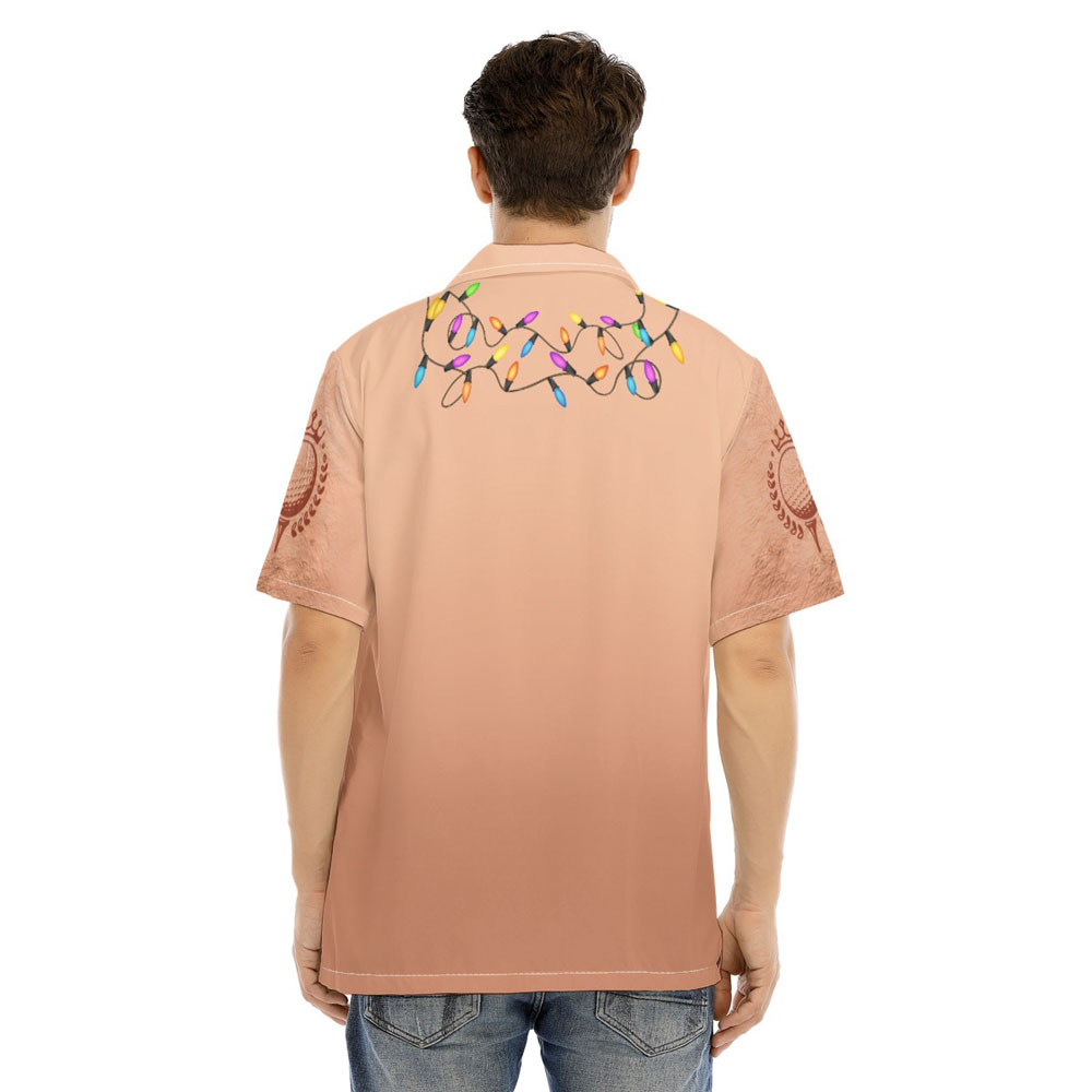 Funny Hairy Chest Ugly Christmas Collared Shirt