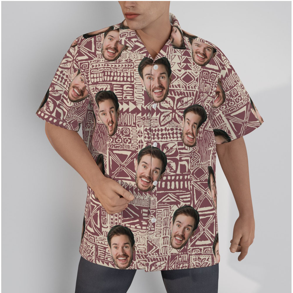 Custom Face Vintage Aloha Shirt - variant image 1