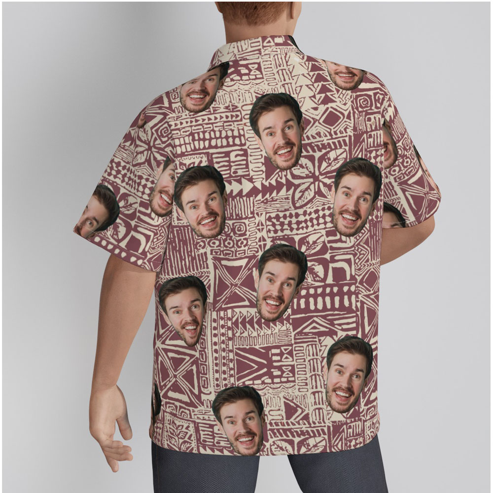 Custom Face Vintage Aloha Shirt