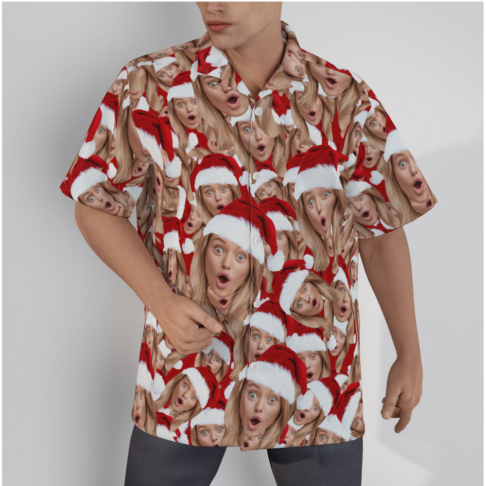 Funny Custom Christmas Hawaiian Shirt With Multiple Faces - variant image 1