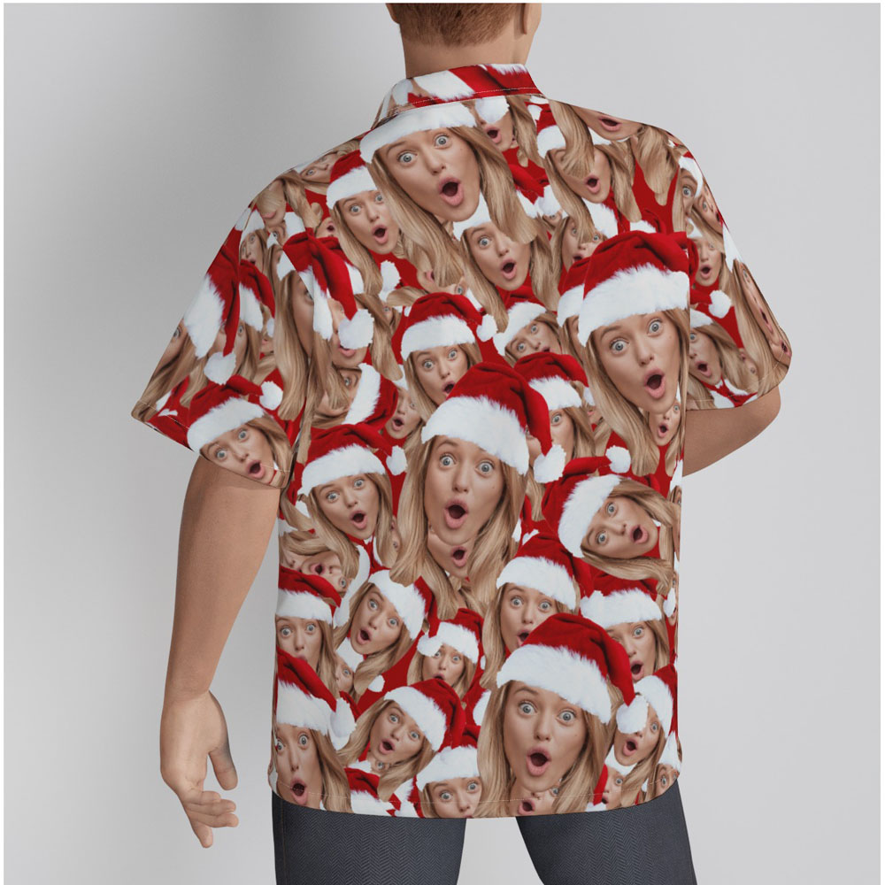 Funny Custom Christmas Hawaiian Shirt With Multiple Faces
