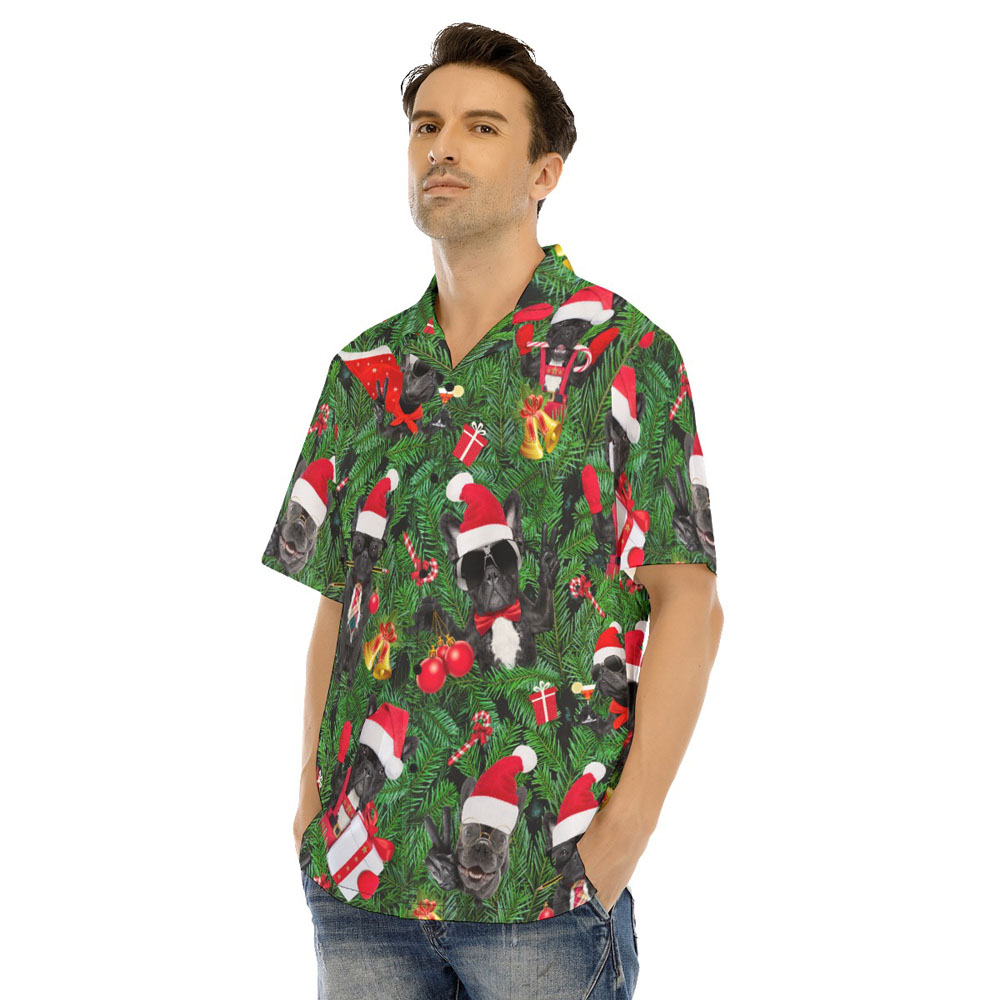 Funny Pug Christmas Hawaiian Shirt