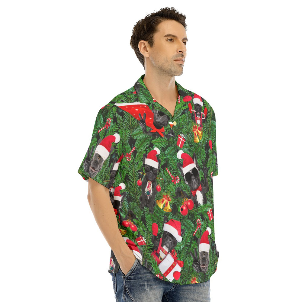 Funny Pug Christmas Hawaiian Shirt