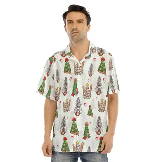 Funny Christmas Tree Baseball Hawaiian Shirt