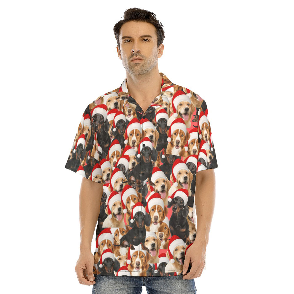 Funny Christmas Dog Hawaiian Shirt For Men - variant image 1